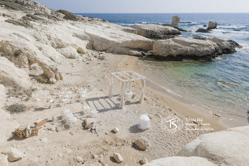 Пляж для свадьбы на Кипре