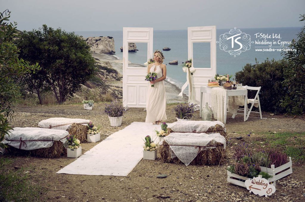 Свадьба на Кипре в стиле рустик