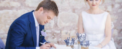 Подпись документов на свадьбе